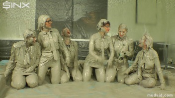 Wet and Messy Mud Wrestling Screencap 69 on www.sinx.com