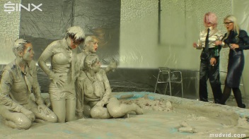Wet and Messy Mud Wrestling Screencap 7 on www.sinx.com