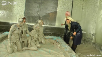 Wet and Messy Mud Wrestling Screencap 12 on www.sinx.com