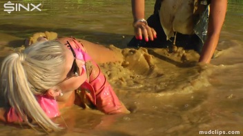 Mud Wrestling Catfighting Babes Dirty Dunking - Cam 1 Screencap 42 on www.sinx.com