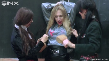Bratty Schoolgirls Tie Up Their Teacher For WAM Fun - Cam 1 Screencap 86 on www.sinx.com