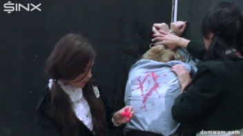 Bratty Schoolgirls Tie Up Their Teacher For WAM Fun - Cam 1 Screencap 93 on www.sinx.com