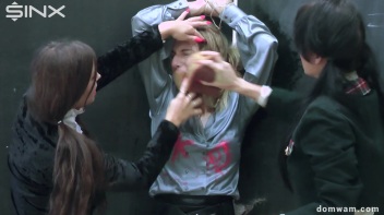 Bratty Schoolgirls Tie Up Their Teacher For WAM Fun - Cam 1 Screencap 105 on www.sinx.com