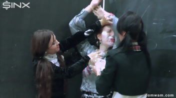 Bratty Schoolgirls Tie Up Their Teacher For WAM Fun - Cam 1 Screencap 118 on www.sinx.com