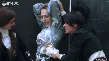 Bratty Schoolgirls Tie Up Their Teacher For WAM Fun - Cam 1 Screencap 120 on www.sinx.com