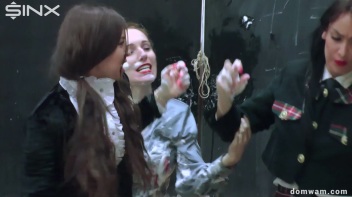 Bratty Schoolgirls Tie Up Their Teacher For WAM Fun - Cam 1 Screencap 121 on www.sinx.com