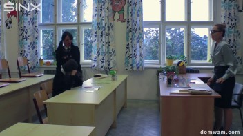 Bratty Schoolgirls Tie Up Their Teacher For WAM Fun - Cam 1 Screencap 20 on www.sinx.com