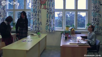 Bratty Schoolgirls Tie Up Their Teacher For WAM Fun - Cam 1 Screencap 23 on www.sinx.com