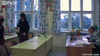 Bratty Schoolgirls Tie Up Their Teacher For WAM Fun - Cam 1 Screencap 24 on www.sinx.com