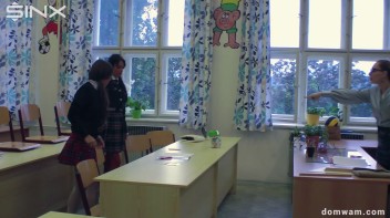 Bratty Schoolgirls Tie Up Their Teacher For WAM Fun - Cam 1 Screencap 25 on www.sinx.com