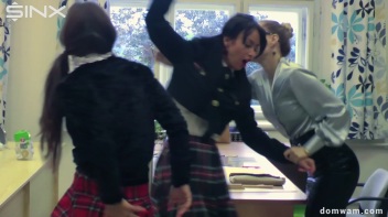 Bratty Schoolgirls Tie Up Their Teacher For WAM Fun - Cam 1 Screencap 31 on www.sinx.com