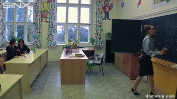 Bratty Schoolgirls Tie Up Their Teacher For WAM Fun - Cam 1 Screencap 41 on www.sinx.com