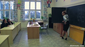 Bratty Schoolgirls Tie Up Their Teacher For WAM Fun - Cam 1 Screencap 43 on www.sinx.com
