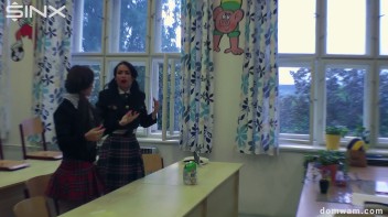 Bratty Schoolgirls Tie Up Their Teacher For WAM Fun - Cam 1 Screencap 45 on www.sinx.com