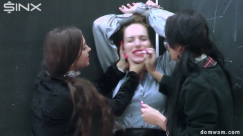 Bratty Schoolgirls Tie Up Their Teacher For WAM Fun - Cam 1 Screencap 68 on www.sinx.com