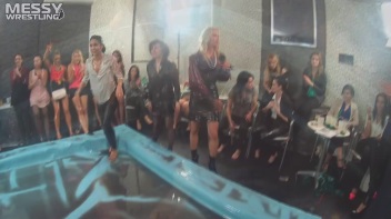Messy Wrestling: Stylish, Feisty, And Ready To Rock That Oil!  4 Action Cam Battles With 8 Crazy Babes!! Screencap 15 on www.sinx.com