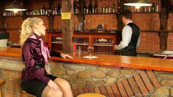 Vibro-Fucking The Bartender Screencap 3 on www.sinx.com