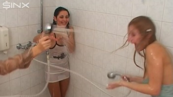 Gorgeous Babes Get Wet In Water Fight Screencap 61 on www.sinx.com
