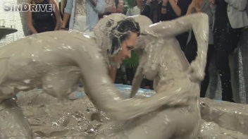 Muddy Wrestling: Real Sisters Showdown: Sheila Cooper vs. Lili Bluberry Screencap 82 on www.sinx.com