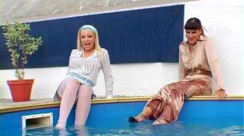 Cool Water Massages Their Fully Clothed Bodies Screencap 4 on www.sinx.com