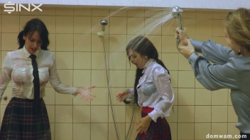 Naughty Schoolgirls Get Drenched By Their Teacher - Cam 1 Screencap 14 on www.sinx.com
