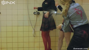 Naughty Schoolgirls Get Drenched By Their Teacher - Cam 1 Screencap 6 on www.sinx.com