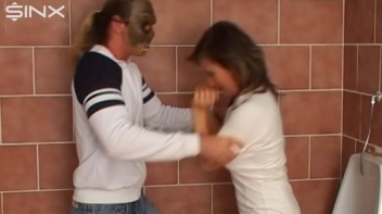 Masked Man Gives Busty Brunette A Facial Screencap 2 on www.sinx.com