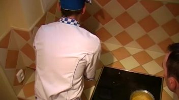 Bisexual Threesome At The Restaurant Screencap 5 on www.sinx.com