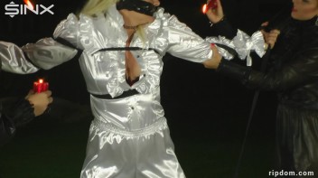 Hot Blonde Strung Up In Her Shredded Clothes And Suffering - 1 Screencap 24 on www.sinx.com