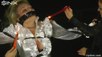 Hot Blonde Strung Up In Her Shredded Clothes And Suffering - 1 Screencap 31 on www.sinx.com