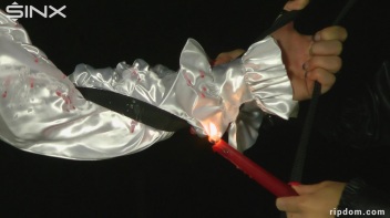 Hot Blonde Strung Up In Her Shredded Clothes And Suffering - 1 Screencap 35 on www.sinx.com