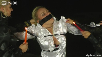 Hot Blonde Strung Up In Her Shredded Clothes And Suffering - 1 Screencap 40 on www.sinx.com