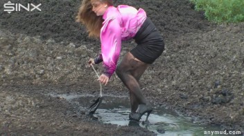 Spoilt Brat Loses It And Falls Into Muddy Puddle - Cam 2 Screencap 28 on www.sinx.com