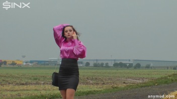 Spoilt Brat Loses It And Falls Into Muddy Puddle - Cam 2 Screencap 3 on www.sinx.com