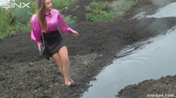 Spoilt Brat Loses It And Falls Into Muddy Puddle - Cam 2 Screencap 6 on www.sinx.com