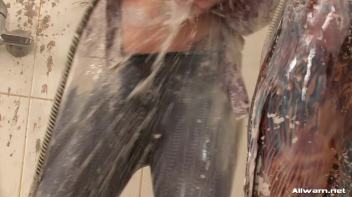 Eurobabe Post Mud Fight Shower Down Screencap 14 on www.sinx.com