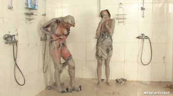 Eurobabe Post Mud Fight Shower Down Screencap 7 on www.sinx.com