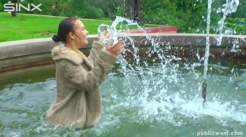 Brunette's Wet And Messy Water Frolic Screencap 18 on www.sinx.com