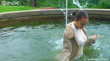 Brunette's Wet And Messy Water Frolic Screencap 21 on www.sinx.com