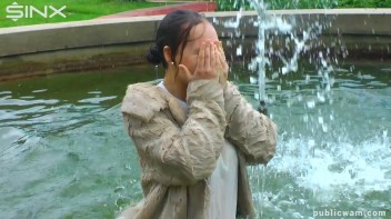 Brunette's Wet And Messy Water Frolic Screencap 23 on www.sinx.com