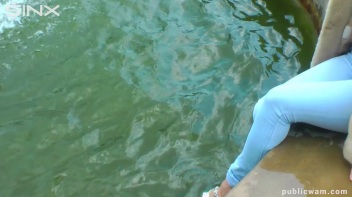 Brunette's Wet And Messy Water Frolic Screencap 3 on www.sinx.com