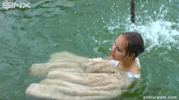 Brunette's Wet And Messy Water Frolic Screencap 30 on www.sinx.com