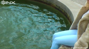 Brunette's Wet And Messy Water Frolic Screencap 4 on www.sinx.com