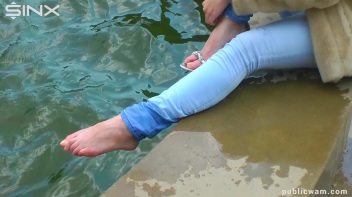 Brunette's Wet And Messy Water Frolic Screencap 8 on www.sinx.com