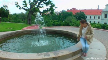 Brunette's Wet And Messy Water Frolic Screencap 1 on www.sinx.com