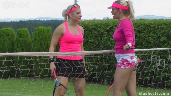 Tennis Girls Catfight and Get Soaking Wet - Cam 2 Screencap 10 on www.sinx.com