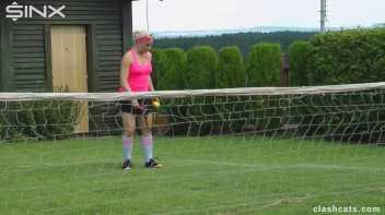 Tennis Girls Catfight and Get Soaking Wet - Cam 2 Screencap 12 on www.sinx.com