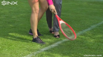 Tennis Girls Catfight and Get Soaking Wet - Cam 2 Screencap 14 on www.sinx.com