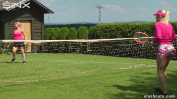 Tennis Girls Catfight and Get Soaking Wet - Cam 2 Screencap 16 on www.sinx.com