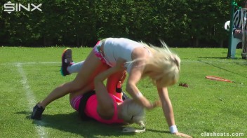 Tennis Girls Catfight and Get Soaking Wet - Cam 2 Screencap 32 on www.sinx.com